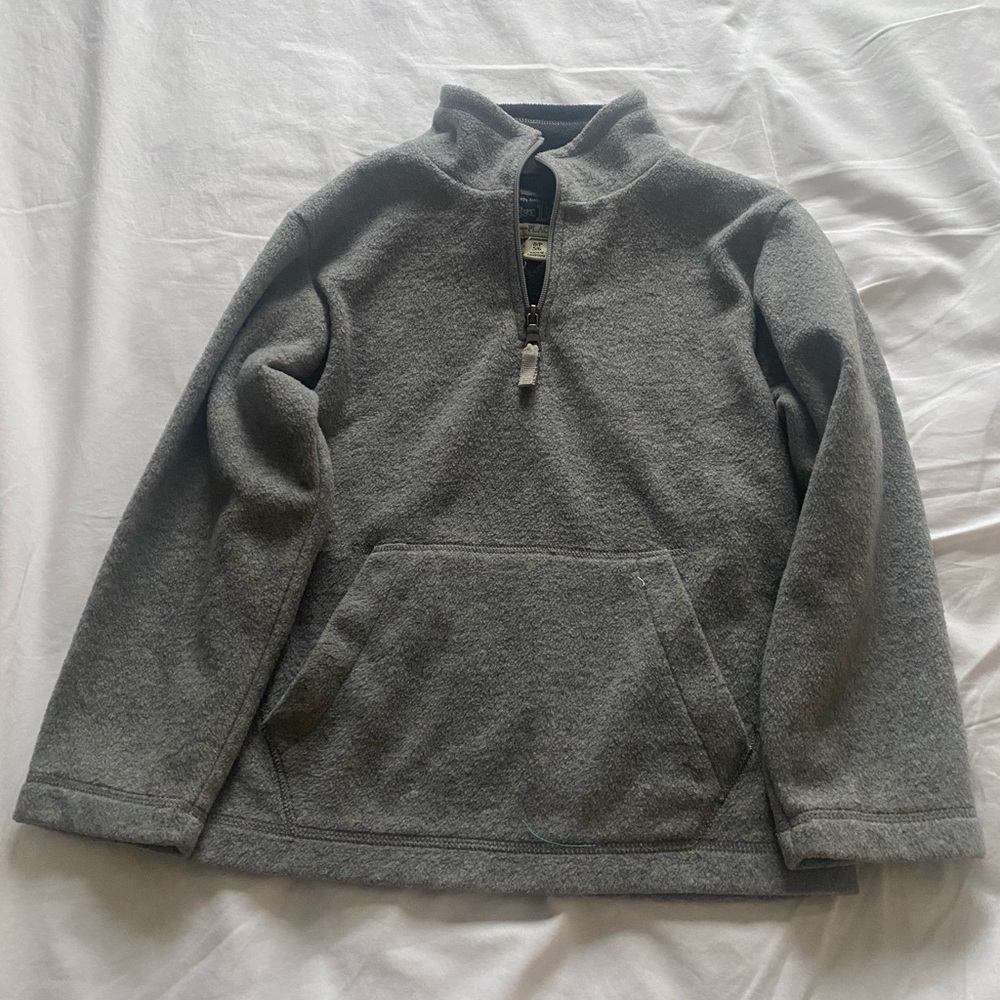 Place Kids Gray Half-Zip Fleece Pullover